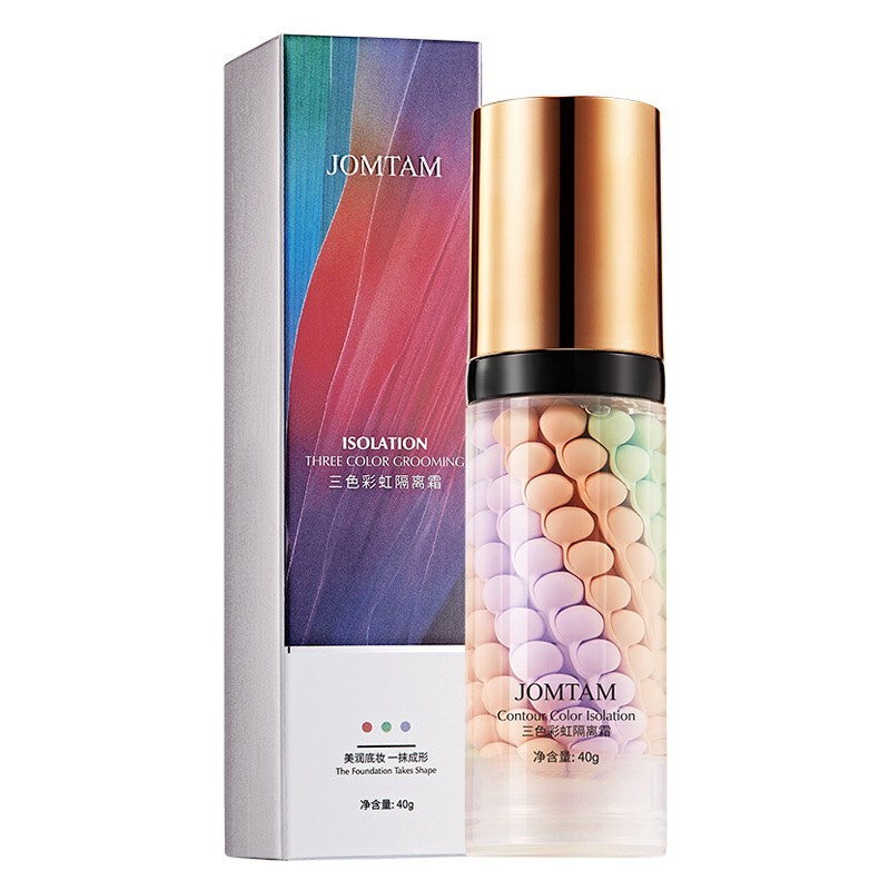 ไพรเมอร์แต่งหน้า Jomtam สีรุ้งสามสี เพิ่มความกระจ่างใส (P11)
