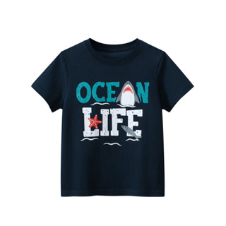 GRrr เสื้อยืดเด็กโต DT9058 OCEAN LIFE