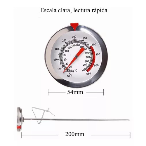 เครื่องวัดอุณหภูมิอาหาร เกรดอาหาร วัดน้ำมัน เครื่องวัดอุณหภูมิทอดอาหาร เครื่องวัดอุณหภูมิ / กาแฟน้ํามันร้อนสแตนเลส / แคล - รูปที่ 4