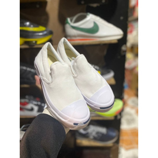 Converse Jack Purcell Slip On RET สีขาว สินค้าพร้อมกล่อง รองเท้าคอนเวิร์สสลิปออน