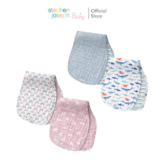 Stephen Joseph Baby ผ้าพาดบ่า Muslin Burb Cloth ผ้าพาดบ่า Cotton 100% เย็บซ้อน 2 ชั้น หนานุ่ม ซับน้ำได้ดี