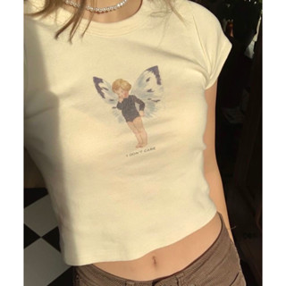 พรีออเดอร์ PREORDER Brandy Melville Ashlyn I Don’t Care Top