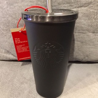 Starbucks The Dot Collection Matte Black Gradient Cold Cup 16oz (Limited Edition)