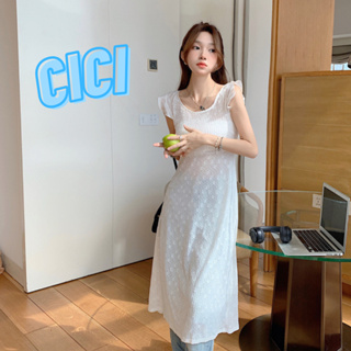 Cici(NO.WK907)เสื้อคลุมเดรสเปิดหลังซีทรู ใส่เดี่ยวๆก็ได้ใส่คลุมก็ดีสไตล์โรเซ่แซ่บๆ