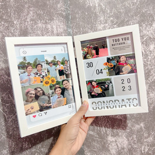 (พร้อมส่งจัดส่งถึงไวกว่าที่แจ้งในระบบ)กรอบพับไม่โฟมไม่ไฟ บาน…