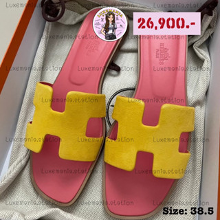 👜: New!! Hermes Oran Rose Sorbet Sandals ‼️ก่อนกดสั่งรบกวนทักมาเช็คสต๊อคก่อนนะคะ‼️