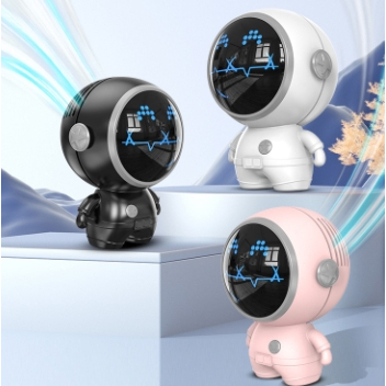 มาใหม่ พัดลม คล้องคอ นักบินอวกาศ (มีทั้ง3สี) ชาร์จ USB พกพา 360° หมุน ปรับระดับได้ พร้อมส่ง
