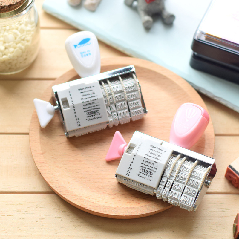 ตัวปั๊ม ตรายาง ตรายางวันที่ คำอวยพร text+date stamp 11Design Ver.1