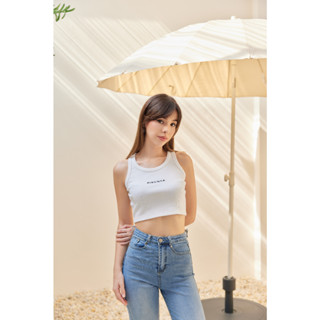 Pirunya - Top 08 เสื้อกล้าม เสื้อครอป ปักชื่อแบรนด์