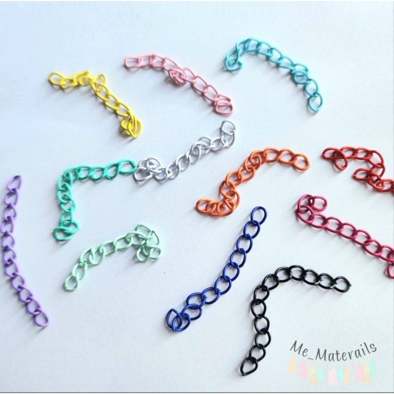 โซ่ปรับระดับ โซ่ปรับระดับสร้อย แพค 4เส้น/สี เลือกสีได้