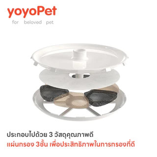 yoyopet : Filter element ไส้กรองเกรดดี มีคุณภาพ แผ่นกรองน้ำพุแมว ดูดซับสิ่งสกปรก มีหลายแบบให้เลือก