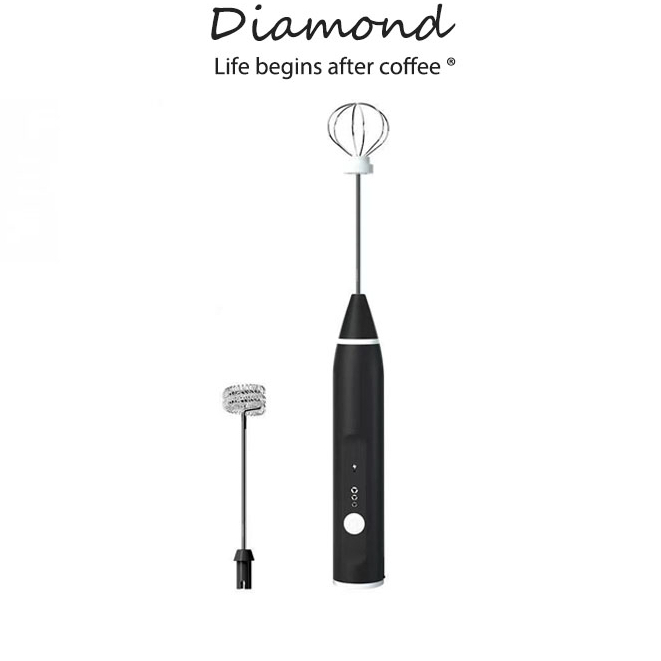 ❤ Diamond Coffee เครื่องตีฟองนม แบบชาร์จ มีให้เลือก3สี ที่ตีฟองนม ชาร์จแบบ USB ฟองที่ละเอียดอ่อนและรวดเร็ว