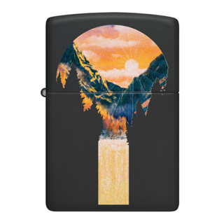 Zippo ไฟแช็กรุ่น 48676  Mountain Waterfall Design ของแท้ รับประกันตลอดชีวิต นำเข้าและจำหน่ายโดยตัวแทนจำหน่าย