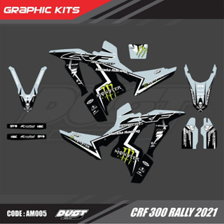 สติ๊กเกอร์วิบาก Honda CRF 300 Rally ทั้งคัน Graphic kit สติ๊กเกอร์เคลือบเงา สุดคุ้ม