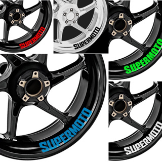 Wheel Motorbike Gloss Sticker(Supermoto) สติกเกอร์เนื้อมันเงาติดล้อรถมอเตอร์ไซต์