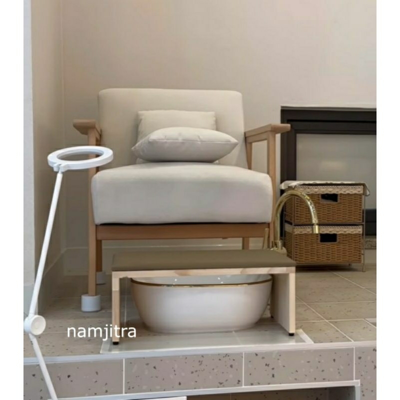 แท่นวางเท้าครอบอ่าง  แท่นวางเท้าทำเล็บ