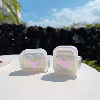 เคสแอร์พอด 3 Case Airpods 3 pro2 case สีสะท้อนแสง สามมิติ รูปหัวใจ เป็นที่นิยม Case Airpod 3 pro2 เคส Airpod 1 gen2 case