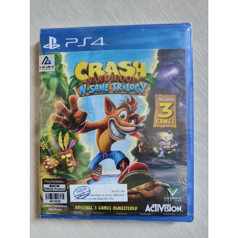 PS4 Crash Bandicoot N Sane Trilogy