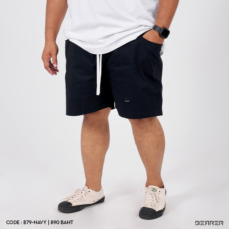 กางเกงขาสั้นเอวยืดกระเป๋ากว้าง ไซซ์ใหญ่ [BERRER OFFICIAL STORE]