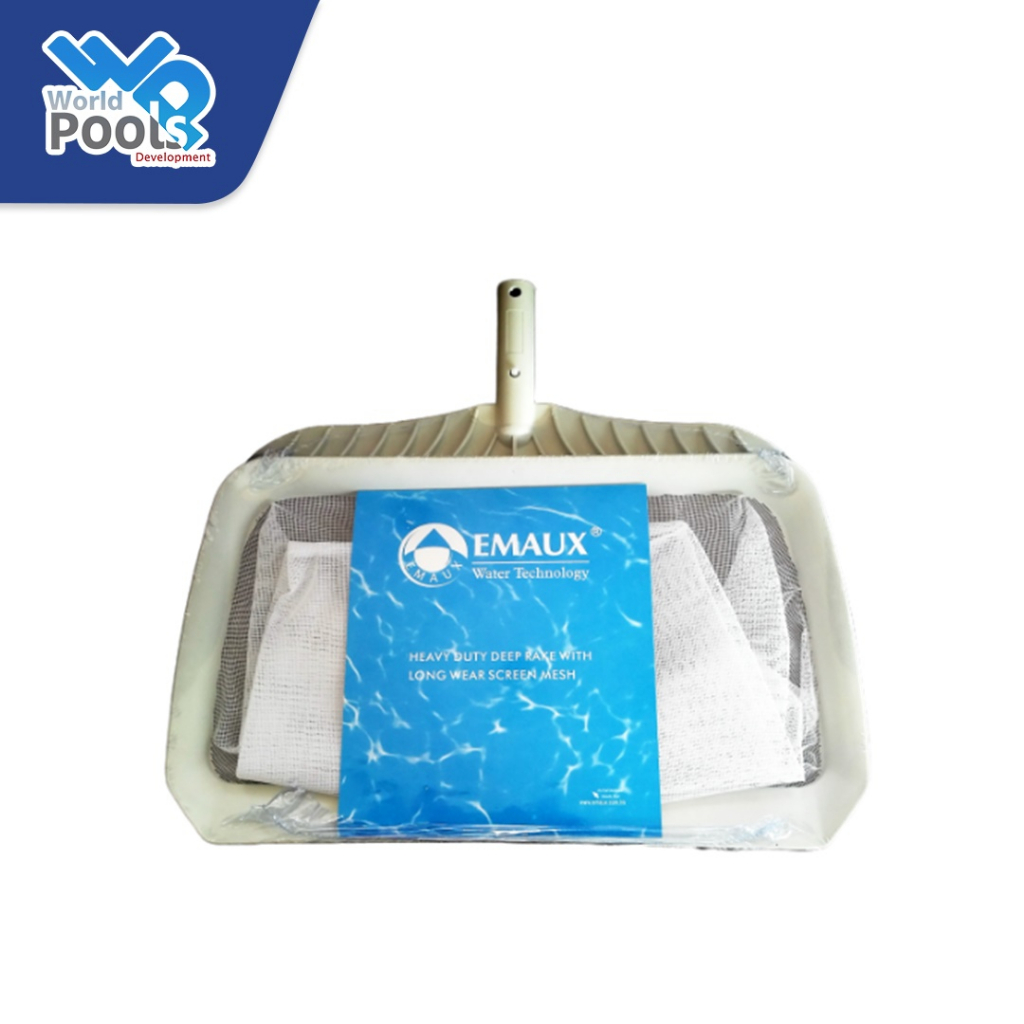ตะแกรงตักใบไม้ Emaux แบบถุงลึก สีขาว Leaf Skimmer Nets (Deep Bag)