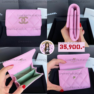 👜: New!! Chanel Card Holder XL 23P Pink Caviar‼️ก่อนกดสั่งรบกวนทักมาเช็คสต๊อคก่อนนะคะ‼️