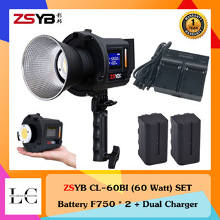 ZSYB CL-60Bi Bi-Color 3200-5600K ไฟต่อเนื่อง LED 60W CL60 bi Professional Studio Strobe สำหรับถ่ายภาพ ถ่ายวิดีโอ CL60 bi