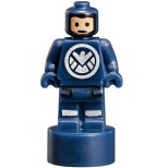 [ Minifigures ] มินิฟิก Lego - SHIELD Agent Statuette / Trophy : Super Heroes: Avengers (90398pb006, 76042) ราคา/ชิ้น
