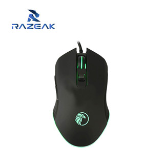 Razeak RM-028 เมาส์เกมมิ่ง Gaming Mouse  DPI 2,400 มีไฟLED