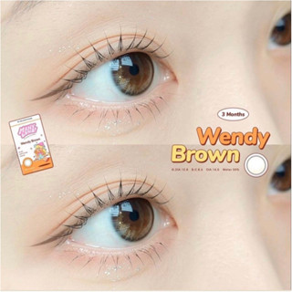 Many Lens รุ่น Wendy brown คอนแทคเลนส์ราย3เดือน นำเข้าจากเกาหลี