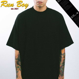 เสื้อยืด RUNBOY ป้ายดำ สีดำ