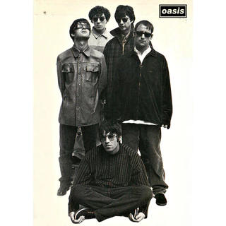 โปสเตอร์ วงดนตรี ร๊อค โอเอซิส oasis ขนาด A4