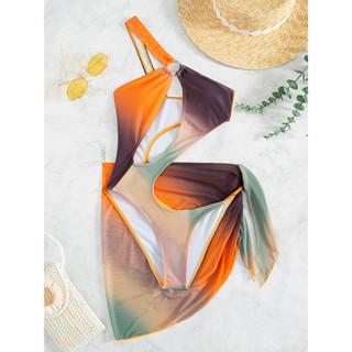 ชุดว่ายน้ำวันพีช SET 2 ชิ้น มีผ้าคลุม เหมาะฤดู summer สีสันสดใส พร้อมส่งในไทย