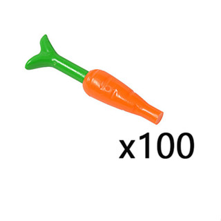 x100 ชิ้น - ชิ้นส่วนเลโก้ Lego Part Carrot with Bright Green Top (33172 / 33183) ราคา/100ชิ้น