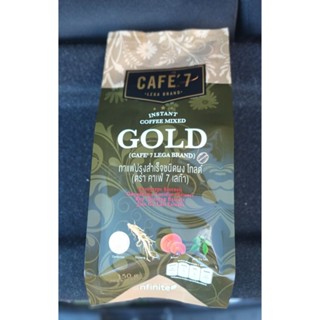 Cafe7 Gold กาแฟคาเฟ่เซเว่นโกลด์จากเลกาซี่กาแฟเพื่อคนรักสุขภาพกาแฟพรีเมี่ยมอาราบิก้าผสมสมุนไพร 4 ชนิดบรรจุ 1 ห่อ(10ซอง)