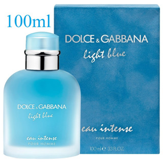 (รับเงินคืน 15% ใช้โค้ด J5BAK66V) DOLCE &amp; GABBANA Light Blue Eau INTENSE Pour Homme Parfum 100ml For MEN