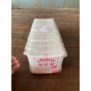 คัตเติ้ลบัต สำลีปั่นหู สีขาว 1 ห่อ 100ก้าน (บรรจุ 12 ห่อ) ตราเพชร