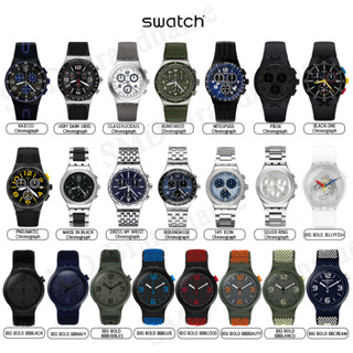 SWATCH นาฬิกาข้อมือชาย/หญิง Chronograph BIG BOLD  สินค้าแท้ ประกันศูนย์ไทย