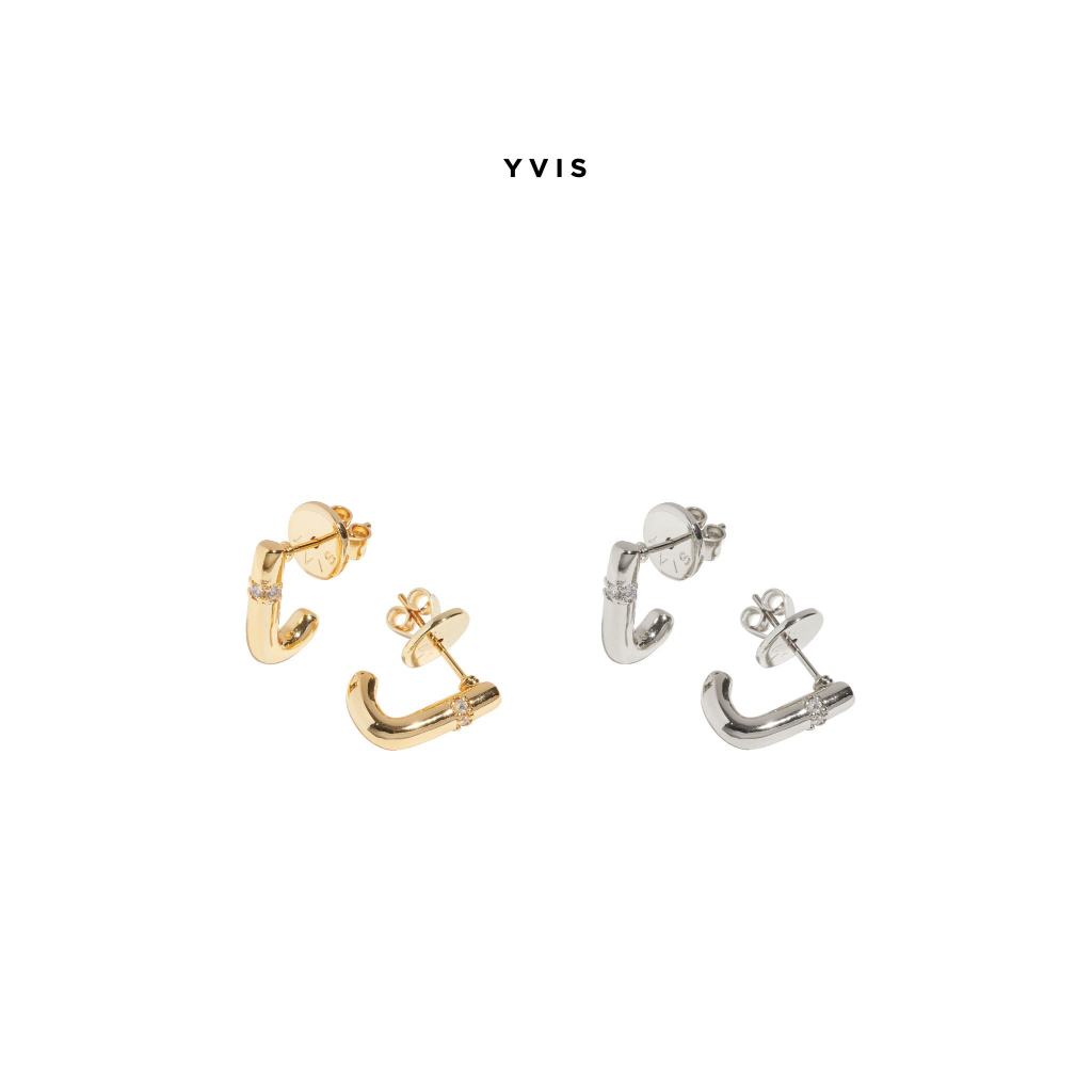 YVIS Candy Cane Gem Stud