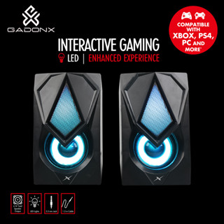 GADONX SG-119 ลำโพงมีไฟ Speaker Power RGB LED Speaker USB รับประกันสินค้า 2 ปี