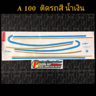 สติ๊กเกอร์ A-100 สีน้ำเงิน