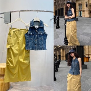 ZUMA DENIM SET เซทเสื้อยีนส์+กระโปรงคาร์โก้ น่ารักมากก แนะนำเลย ใส่คู่กัน คือดีงามที่สุด