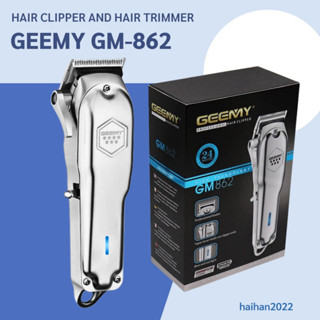 ปัตตาเลี่ยน Geemy ปัตตาเลี่ยนตัดผมไร้สาย รุ่น GM-862  สีเงิน