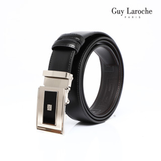 Guy Laroche เข็มขัดหนังผู้ชาย รุ่น MGB0020A - สีดำ