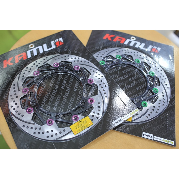 ของแท้100%จานหน้า KAMUI ของแท้100% FORZA 300-350 300มิล power slot v2 ใบจาน SUS STAR JAPAN ราคา4000