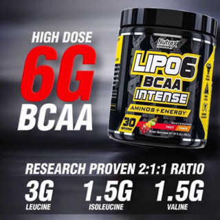 Nutrex LIPO6 BCAA INTENSE aminos+energy(30servings)