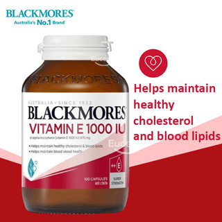 Blackmores Natural Vitamin E 1000IU 100 Capsules วิตามินอี