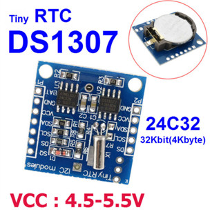 RTC I2C DS1307 clock + 24C32 memory module for arduino with battery