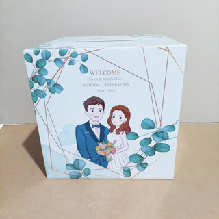 กล่องใส่ซองWeddingBox(กระดาษหนา3มิล)ขนาด29x29x29cmพร้อมส่ง