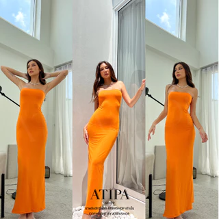 Atipashop - VENEZIA DRESS เดรสยาว ทรงเกาะอก ผ่าข้าง ลุคซัมเมอร์