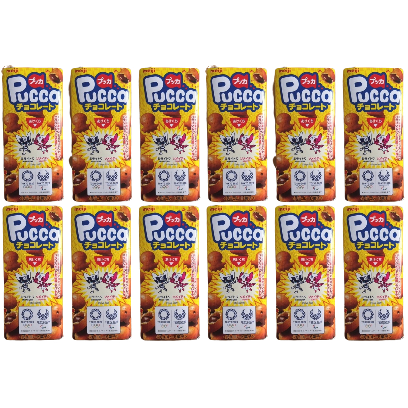 ใหม่! Meiji Pucca ขนมครีมช็อกโกแลต 6 แพ็ก ส่งตรงจากญี่ปุ่น